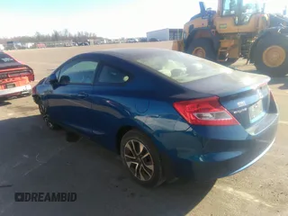 2013 Honda Civic Cpe EX with VIN 2HGFG3B89DH530951, listed as a IAAI auction lot 37728515 with 130,000 mi miles. Bid and sale history available at carsss.com. Image 3.