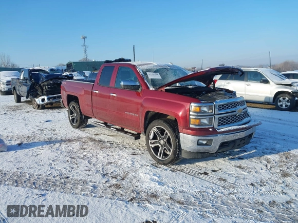 2014 Chevrolet Silverado 1500 LT with VIN 1GCVKREC1EZ214506, listed as a IAAI auction lot 41316320 with 128,519 mi miles and . Bid and sale history available at DreamBid. Image 1.