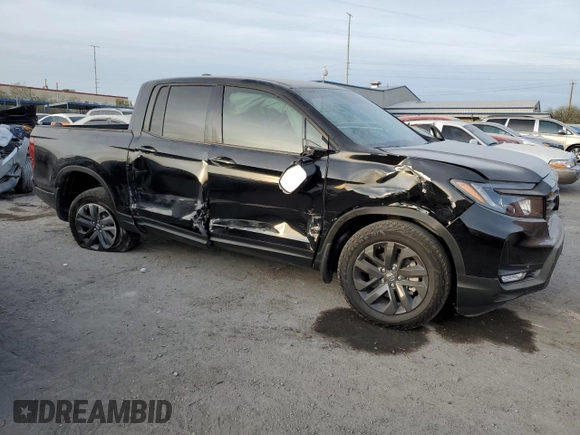 2023 Honda Ridgeline Sport with VIN 5FPYK3F13PB068889, listed as a Copart auction lot 42855205 with 19,879 mi miles and Salvage title. Bid and sale history available at DreamBid. Image 4.