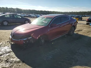 2013 Lincoln MKS EcoBoost with VIN 1LNHL9FT2DG604528, listed as a Copart auction lot 45095605 with 0 mi miles and Salvage Title. Bid and sale history available at carsss.com. Image 1.
