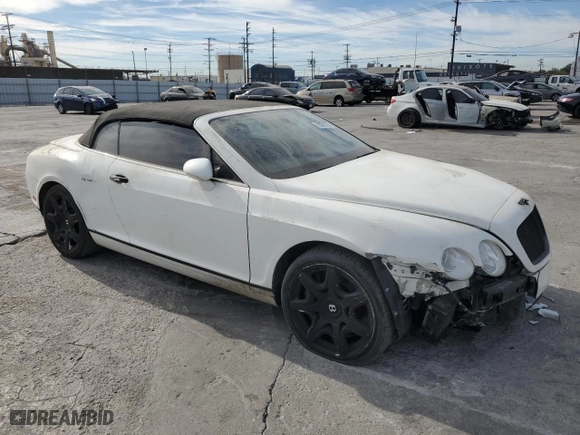 2007 Bentley Continental GT with VIN SCBDR33WX7C045788, listed as a Copart auction lot 78049374 with NaN miles and Salvage Title. Bid and sale history available at carsss.com. Image 4.