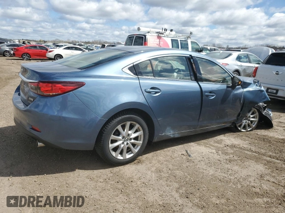 2015 Mazda 6 i Sport with VIN JM1GJ1U64F1163382, listed as a Copart auction lot 53110995 with 90,326 mi miles and Salvage Title. Bid and sale history available at DreamBid. Image 3.