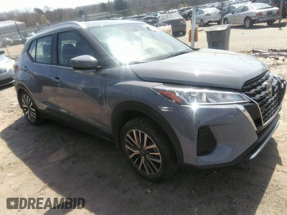2022 Nissan Kicks SV with VIN 3N1CP5CV1NL503384, listed as a IAAI auction lot 41826171 with 54,355 mi miles. Bid and sale history available at carsss.com. Image 1.