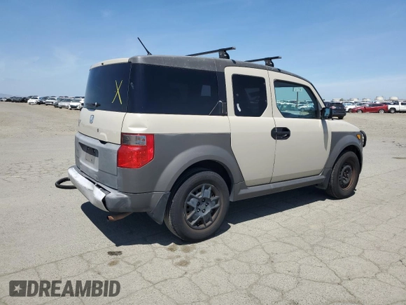 2005 Honda Element LX with VIN 5J6YH18305L000354, listed as a Copart auction lot 55852545 with 184,468 mi miles and Clean Title. Bid and sale history available at DreamBid. Image 3.