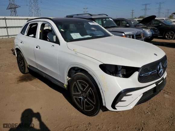 2023 Mercedes-Benz GLC with VIN W1NKM4HBXPU026353, listed as a Copart auction lot 71243244 with 0 mi miles and Salvage Title. Bid and sale history available at carsss.com. Image 4.