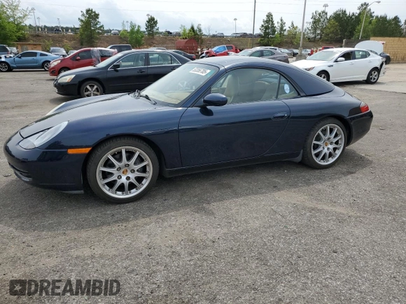 2000 Porsche 911 with VIN WP0CA2997YS651536, listed as a Copart auction lot 53356785 with 63,516 mi miles and Clean title. Bid and sale history available at DreamBid. Image 1.