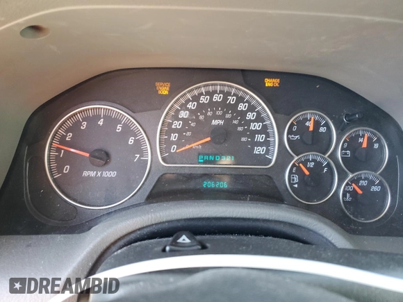 2004 GMC Envoy SLE with VIN 1GKDS13S542324252, listed as a Copart auction lot 48667895 with 206,206 mi miles and Salvage Title. Bid and sale history available at carsss.com. Image 9.