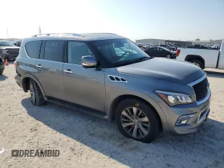 2015 Infiniti QX80 with VIN JN8AZ2NE1F9082811, listed as a Copart auction lot 71724744 with 94,112 mi miles and Salvage Title. Bid and sale history available at carsss.com. Image 4.