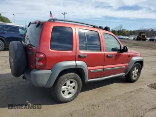 2006 Jeep Liberty Sport with VIN 1J4GL48K56W258095, listed as a Copart auction lot 52946565 with 221,821 mi miles and Salvage Title. Bid and sale history available at carsss.com. Image 3.