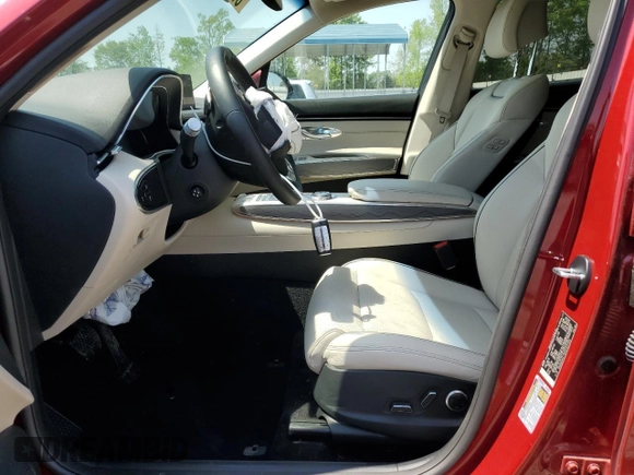 2025 Genesis GV70 2.5T with VIN 5NMMADTB5SH021934, listed as a Copart auction lot 63652595 with 5,920 mi miles and Salvage title. Bid and sale history available at DreamBid. Image 7.