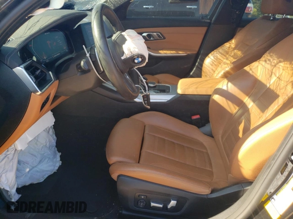 2020 BMW 3 Series M340i with VIN 3MW5U7J09L8B27922, listed as a Copart auction lot 68222584 with 51,220 mi miles and Salvage Title. Bid and sale history available at carsss.com. Image 7.