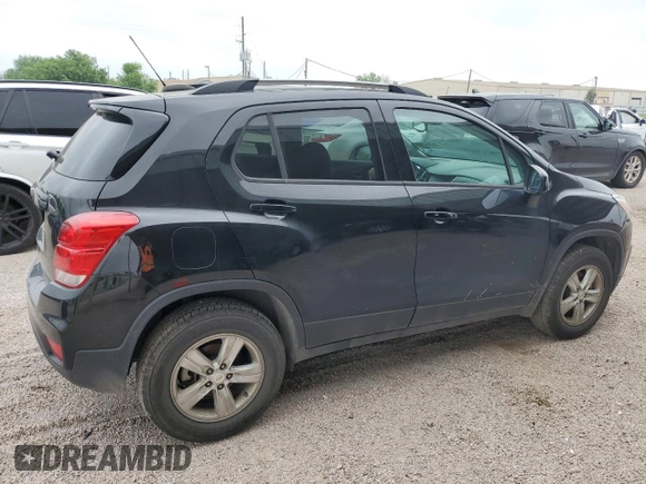 2022 Chevrolet Trax LT with VIN KL7CJPSM4NB535697, listed as a Copart auction lot 50802535 with 52,169 mi miles and Clean Title. Bid and sale history available at carsss.com. Image 3.