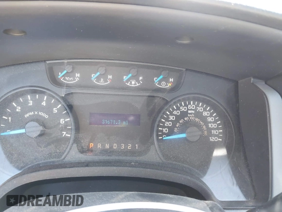 2014 Ford F-150 XL with VIN 1FTMF1CM1EKE41667, listed as a IAAI auction lot 41847599 with 31,671 mi miles and . Bid and sale history available at DreamBid. Image 7.