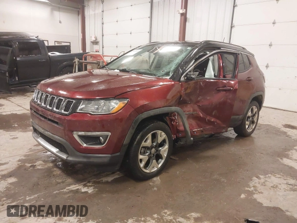 2021 Jeep Compass Limited with VIN 3C4NJDCB8MT503467, listed as a IAAI auction lot 41343230 with 30,321 mi miles and . Bid and sale history available at carsss.com. Image 17.
