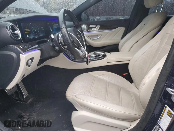 2017 Mercedes-Benz E-Class AMG E 43 with VIN WDDZF6EBXHA163981, listed as a Copart auction lot 80611534 with 85,528 mi miles and Salvage Title. Bid and sale history available at carsss.com. Image 7.
