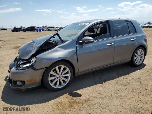 2013 Volkswagen Golf TDI w/Sunroof & Nav with VIN WVWNM7AJXDW007910, listed as a Copart auction lot 62839634 with 80,896 mi miles and Non Repairable. Bid and sale history available at carsss.com. Image 1.