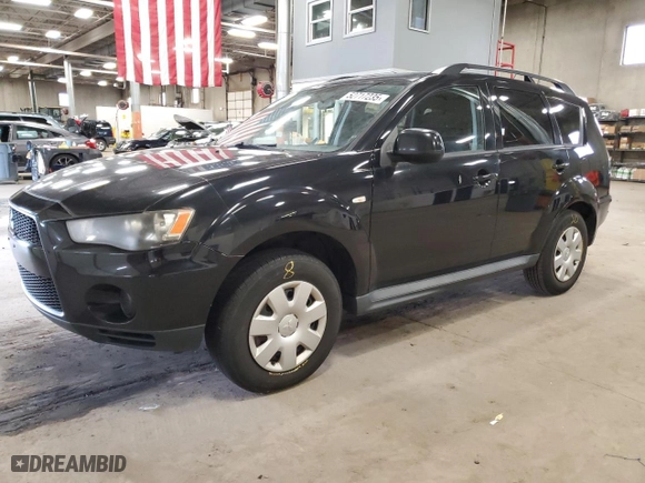 2011 Mitsubishi Outlander ES with VIN JA4AS2AWXBU023692, listed as a Copart auction lot 52717235 with 168,957 mi miles and Clean Title. Bid and sale history available at carsss.com. Image 1.