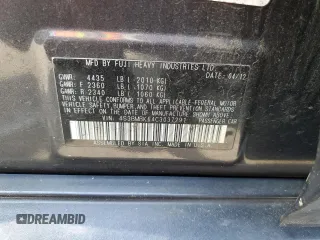 2012 Subaru Legacy Limited with VIN 4S3BMBK64C3037291, listed as a Copart auction lot 57854475 with 153,248 mi miles and Salvage title. Bid and sale history available at DreamBid. Image 12.