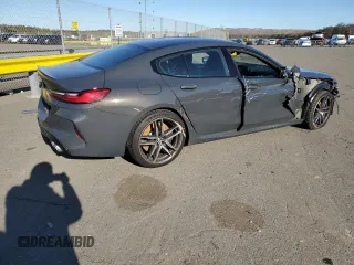 2020 BMW M8 with VIN WBSGV0C02LCE26394, listed as a Copart auction lot 46100865 with 52,713 mi miles and Salvage Title. Bid and sale history available at carsss.com. Image 3.