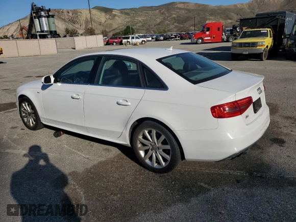 2014 Audi A4 Premium z VIN WAUAFAFL5EN014574, wystawiony jako Copart lot #47197225 z przebiegiem 125 275 mil mil oraz Szkoda całkowita • Salvage title. Historia ofert i sprzedaży dostępna na DreamBid. Obrazek 2.