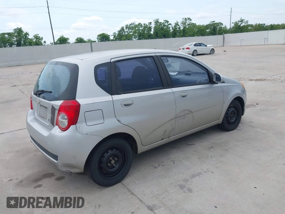 2009 Chevrolet Aveo 1LT with VIN KL1TD66E89B305116, listed as a IAAI auction lot 42145793 with 83,691 mi miles and . Bid and sale history available at DreamBid. Image 4.