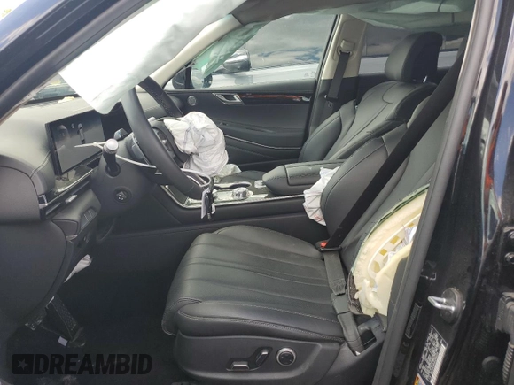 2025 Genesis GV80 Standard with VIN KMUHFESB5SU240229, listed as a Copart auction lot 55036385 with 12,740 mi miles and Clean title. Bid and sale history available at DreamBid. Image 7.