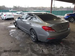 2021 Genesis G70 2.0T Sport with VIN KMTG24LA7MU067165, listed as a IAAI auction lot 41441008 with 43,792 mi miles. Bid and sale history available at carsss.com. Image 3.
