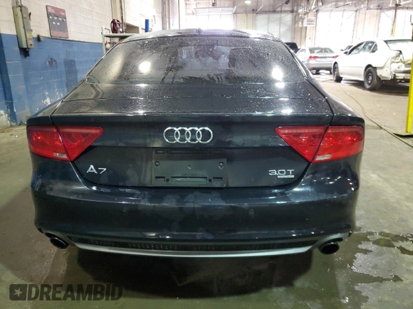 2012 Audi A7 Prestige z VIN WAUSGAFC8CN001445, wystawiony jako Copart lot #52550225 z przebiegiem 84 979 mil mil oraz Szkoda całkowita • Salvage title. Historia ofert i sprzedaży dostępna na DreamBid. Obrazek 6.