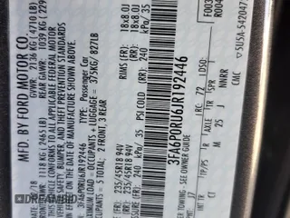 2018 Ford Fusion Hybrid Titanium with VIN 3FA6P0RU6JR192446, listed as a Copart auction lot 51871373 with 98,597 mi miles. Bid and sale history available at carsss.com. Image 13.
