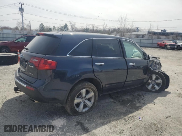 2011 Acura MDX with VIN 2HNYD2H20BH524380, listed as a Copart auction lot 51218155 with 0 mi miles and Salvage Title. Bid and sale history available at carsss.com. Image 3.