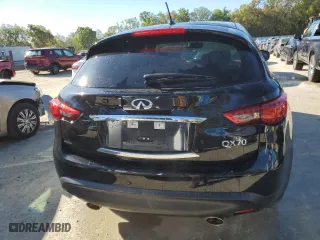 2017 Infiniti QX70 with VIN JN8CS1MU3HM142135, listed as a Copart auction lot 48859215 with 127,990 mi miles and Clean Title. Bid and sale history available at carsss.com. Image 6.