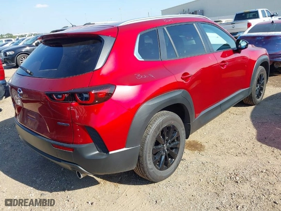 2025 Mazda CX-50 2.5 S Preferred Package with VIN 7MMVABBM3SN317937, listed as a IAAI auction lot 41881839 with 12,522 mi miles. Bid and sale history available at carsss.com. Image 4.