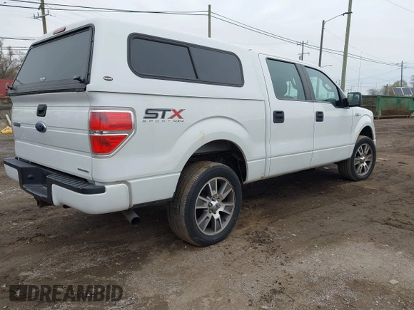 2014 Ford F-150 XL with VIN 1FTFW1EFXEFB08741, listed as a IAAI auction lot 40930645 with 138,394 mi miles and . Bid and sale history available at DreamBid. Image 4.