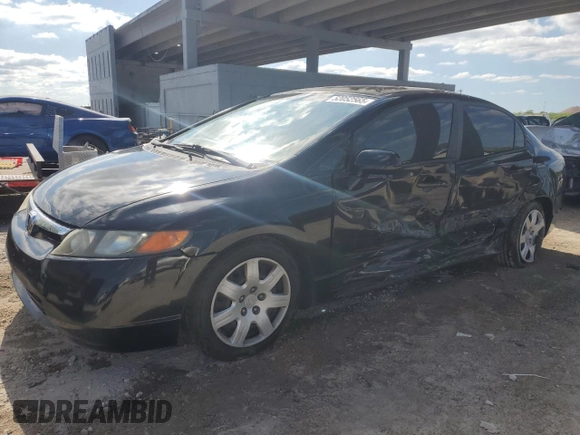 2008 Honda Civic LX z VIN 1HGFA16548L023373, wystawiony jako Copart lot #52052565 z przebiegiem 121 500 mil mil oraz Szkoda całkowita • Salvage title. Historia ofert i sprzedaży dostępna na DreamBid. Obrazek 1.