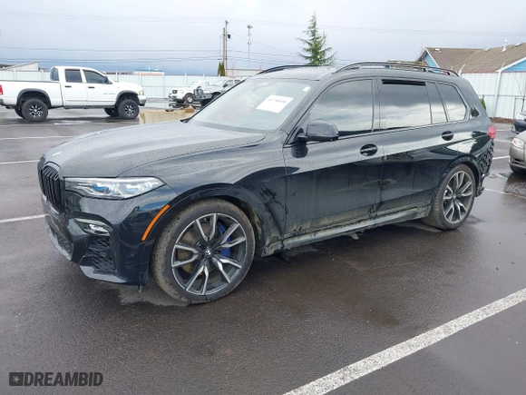 2019 BMW X7 xDrive50i with VIN 5UXCX4C58KLS35818, listed as a IAAI auction lot 41750098 with 69,661 mi miles. Bid and sale history available at carsss.com. Image 20.