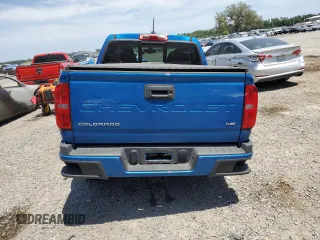 2021 Chevrolet Colorado 2WD LT with VIN 1GCGSCEN3M1297005, listed as a Copart auction lot 54363325 with 74,825 mi miles and Salvage Title. Bid and sale history available at DreamBid. Image 6.
