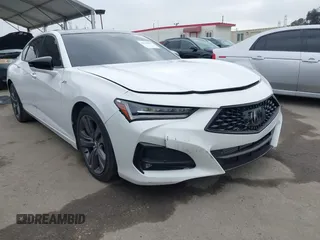 2022 Acura TLX w/A-Spec Package with VIN 19UUB5F59NA001954, listed as a IAAI auction lot 42368946 with 25,685 mi miles and . Bid and sale history available at DreamBid. Image 1.