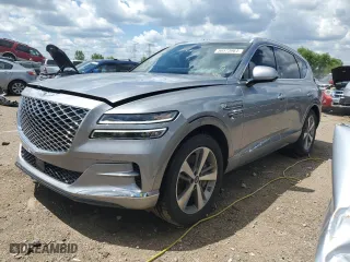 2023 Genesis GV80 with VIN KMUHCESC3PU106165, listed as a Copart auction lot 56573964 with 16,601 mi miles and Salvage Title. Bid and sale history available at carsss.com. Image 1.