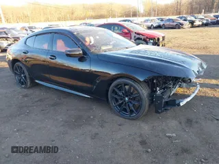 2024 BMW 8 Series M850i with VIN WBAGV8C00RCN95483, listed as a IAAI auction lot 41294811 with 1 mi miles. Bid and sale history available at carsss.com. Image 1.
