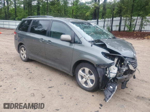 2013 Toyota Sienna LE AAS with VIN 5TDKK3DC8DS395007, listed as a Copart auction lot 54950905 with Not provided miles and Salvage title. Bid and sale history available at DreamBid. Image 4.