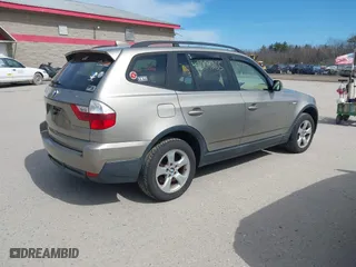 2007 BMW X3 3.0si with VIN WBXPC93467WF10021, listed as a IAAI auction lot 42009265 with 163,422 mi miles. Bid and sale history available at carsss.com. Image 4.