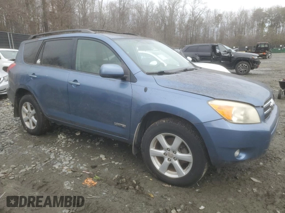 2007 Toyota RAV4 Limited with VIN JTMBK31V476024761, listed as a Copart auction lot 43507235 with 193,905 mi miles and Clean Title. Bid and sale history available at carsss.com. Image 4.