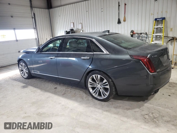 2017 Cadillac CT6 Platinum AWD with VIN 1G6KN5R67HU183399, listed as a Copart auction lot 42323205 with 62,782 mi miles and Salvage title. Bid and sale history available at DreamBid. Image 2.