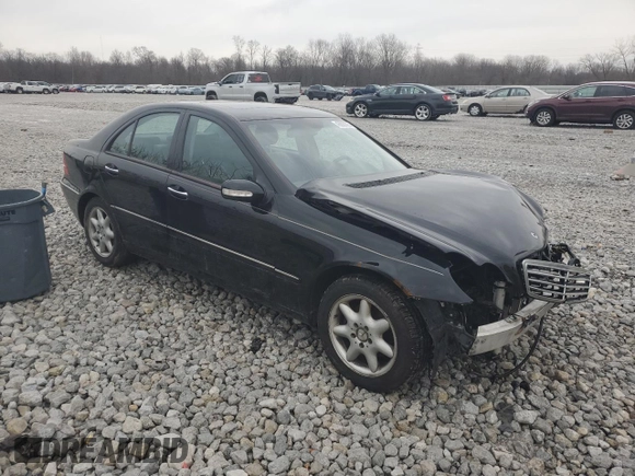 2003 Mercedes-Benz C 240 with VIN WDBRF61J03A443486, listed as a Copart auction lot 43896805 with 62,931 mi miles and Salvage Title. Bid and sale history available at carsss.com. Image 4.