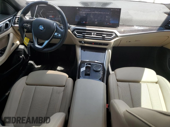2024 BMW 4 Series 430i with VIN WBA63AV09RFR61736, listed as a Copart auction lot 52798015 with 45,705 mi miles and Salvage title. Bid and sale history available at DreamBid. Image 8.