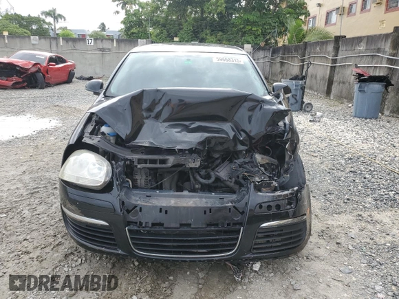 2009 Volkswagen Jetta SE with VIN 3VWRM71K09M149844, listed as a Copart auction lot 59668315 with Not provided miles and Salvage title. Bid and sale history available at DreamBid. Image 5.
