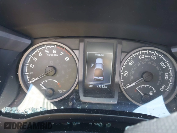 2017 Toyota Tacoma SR5 with VIN 3TMDZ5BN1HM021199, listed as a IAAI auction lot 41387400 with 93,392 mi miles. Bid and sale history available at carsss.com. Image 7.