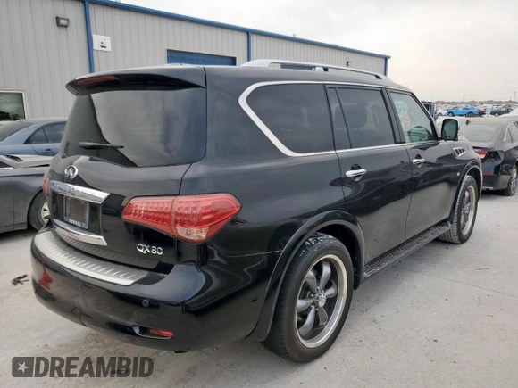 2014 Infiniti QX80 with VIN JN8AZ2NF0E9553001, listed as a Copart auction lot 53481285 with 159,107 mi miles and Clean Title. Bid and sale history available at carsss.com. Image 3.