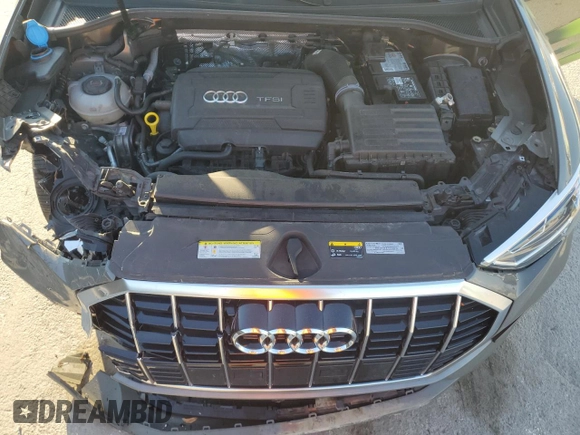 2019 Audi Q3 S line Premium Plus with VIN WA1EECF36K1085069, listed as a Copart auction lot 44948585 with 63,008 mi miles and Non Repairable. Bid and sale history available at carsss.com. Image 12.