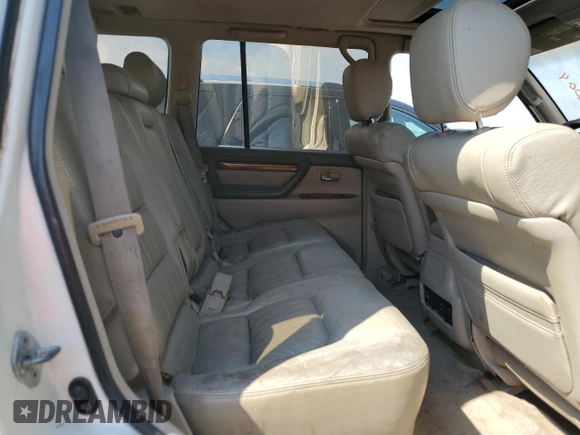 2000 Lexus LX 470 with VIN JT6HT00W2Y0106774, listed as a Copart auction lot 74762004 with Not Provided miles and Salvage Title. Bid and sale history available at DreamBid. Image 11.